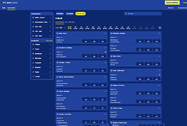 Die beliebtesten Wettangebote von Sunmaker Sports vorgestellt.