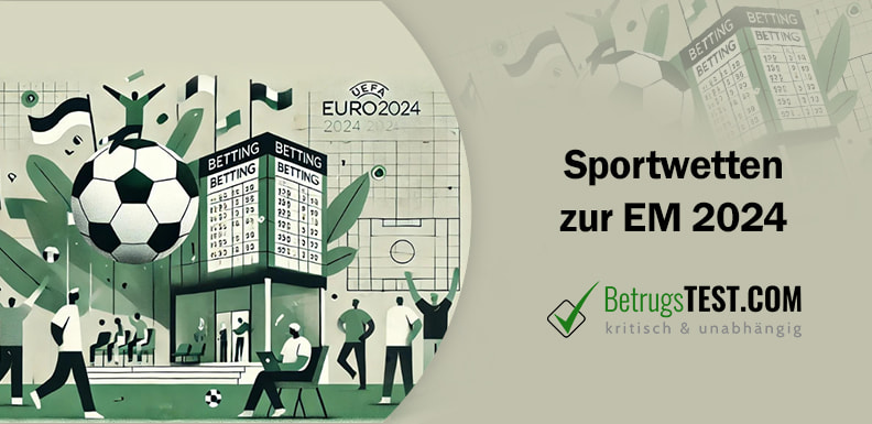 Sportwetten zur Fußball EM 2024 - Erstellt mit AI durch Betrugstest Prompt.