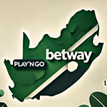 Minimalistische Illustration einer Partnerschaft zwischen Play'n GO und Betway für den südafrikanischen Markt - Erstellt mit AI durch Betrugstest Prompt.