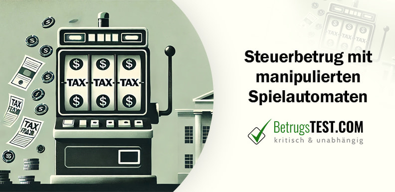 Minimalistische Darstellung eines manipulierten Spielautomaten - Erstellt mit AI durch Betrugstest Prompt.