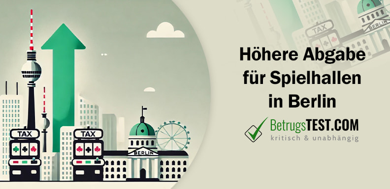 Berliner Bauten in Kombination mit Glücksspielelementen - Erstellt mit AI durch Betrugstest Prompt.