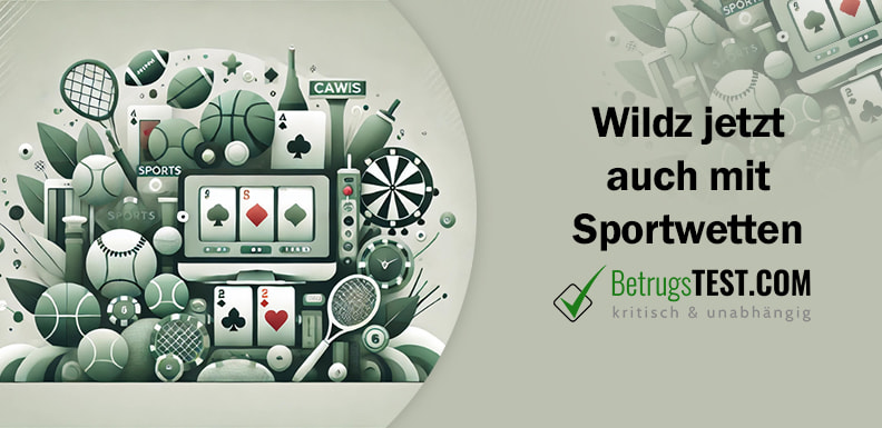 Eine Ansammlung von Online-Casino- und Sportwetten-Symbolen und Elementen - Erstellt mit AI durch Betrugstest Prompt.